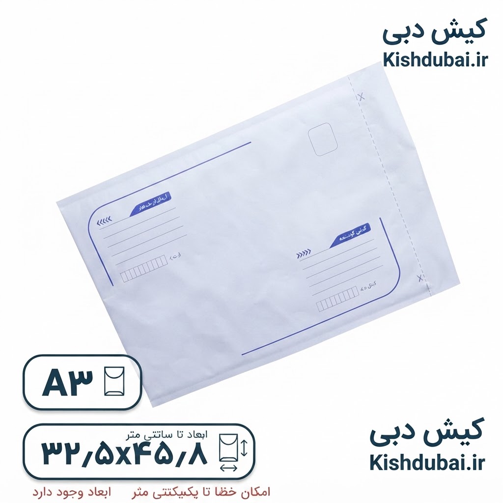 پاکت پستی حبابدار  a3